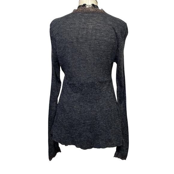 Y2k Studio Y Coquette Cottage Core Lace Long Sleeve Cardigan - Picture 9 of 14